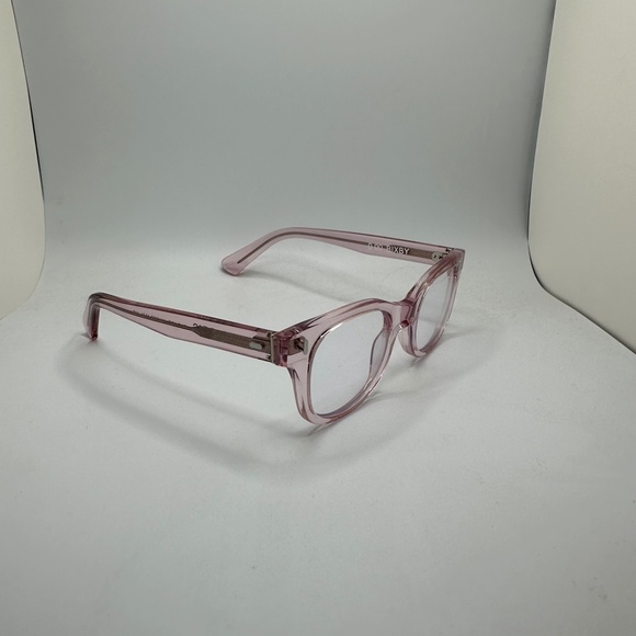 NWT Caddis Readers - Bixby "Compact" in Polished Clear Pink - 0.0x magnification - Picture 3 of 7